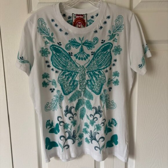 Johnny Was Tops - Johnny Was Crew Neck Tee Shirt